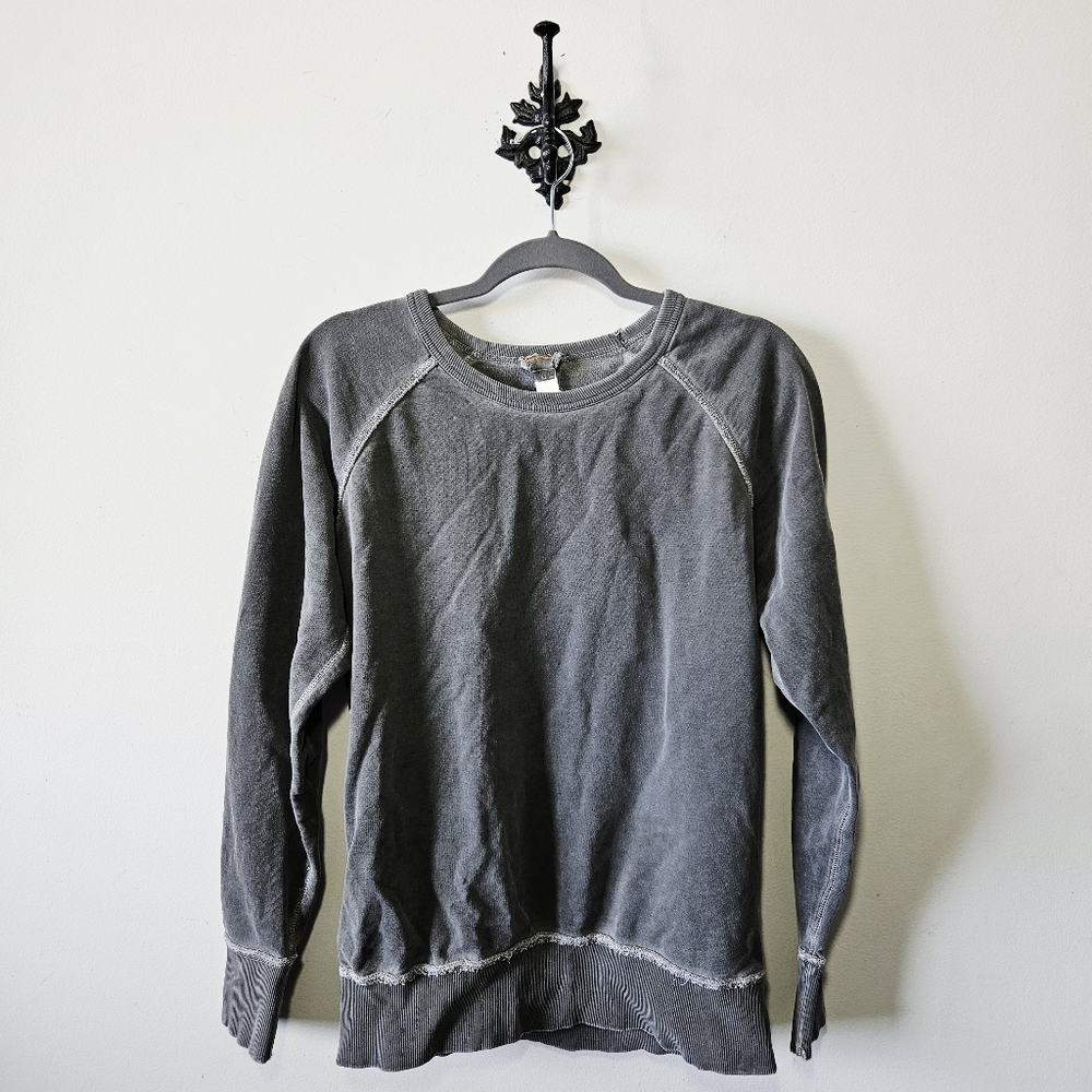 Diesel Distressed Faded Sweatshirt Size M Grey Crew Neck Pullover